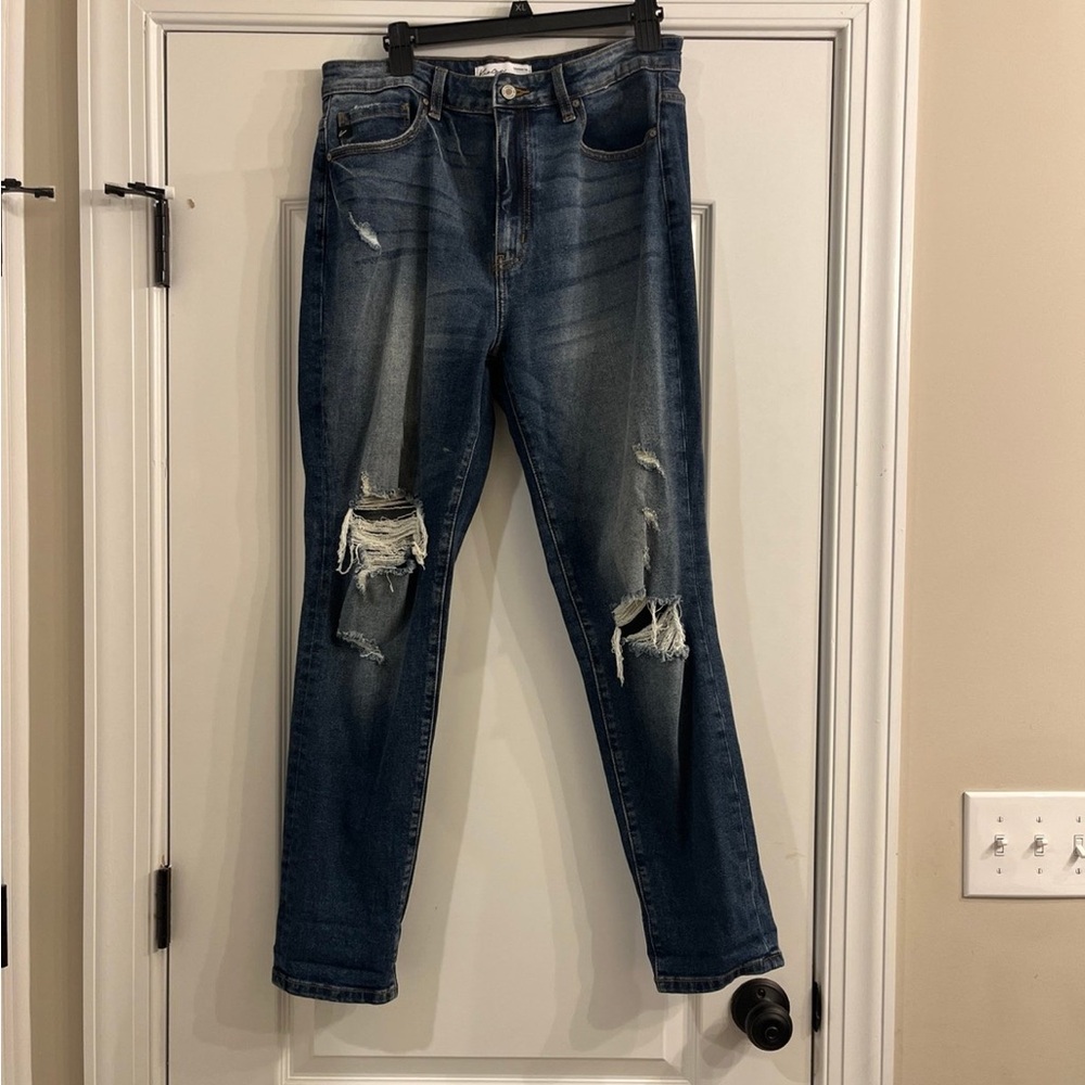 Distressed Denim Jeans